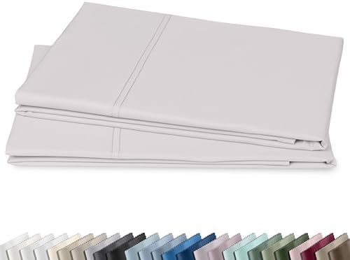 California Design Den 600 TC Set of 2 Standard Pillowcases, Pale Lavender by CaliforniaDesignDen