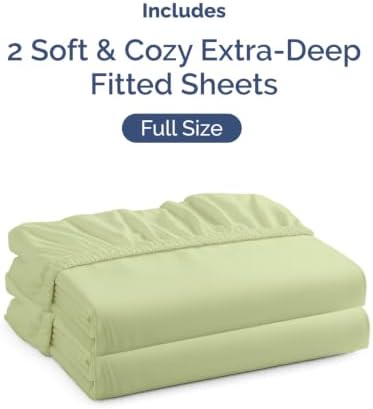 CGK Linens 2 Pack Extra Deep Full Fitted Sheets - Image 4