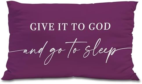 Knibeo Give It to God and Go to Sleep, Decorative Pillows Cover by Knibeo
