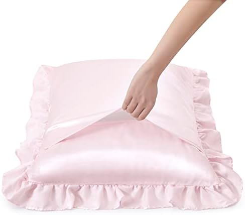 Silky Satin Ruffled Pillow Cases - Image 3