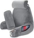 Nestl Reading Pillow with Shredded Memory Foam Includes 2 Neck and Lumber by Nestl