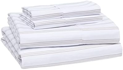 Amazon Basics Lightweight Breathable Brushed Microfiber 4-Piece Bed Sheet Set - Image 2