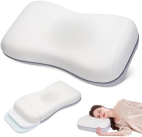 Cervical Neck Pillow, Adjustable Memory Foam by CosBed