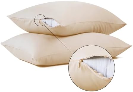 100% Cotton Zippered Pillow Protectors King Size - Image 6