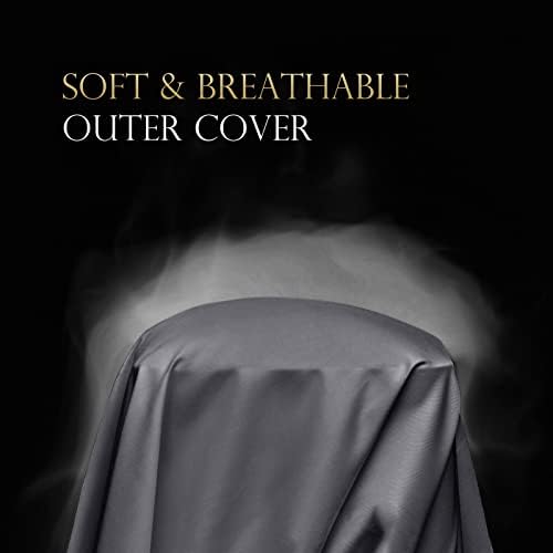 Cooling Side Sleeper Curved Pillow Case Queen 2 Pack 20 * 30 Dark Grey - Image 4