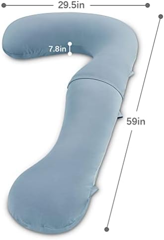 INSEN Pregnancy Pillow for Sleeping, Body Pillow for Pregant Women, L Shaped - Image 3