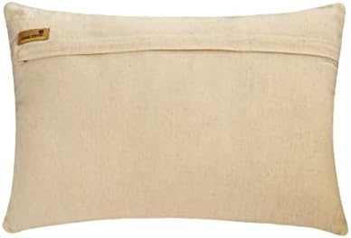 The HomeCentric Decorative Blue 12"x14" Lumbar Pillow Cover, Jacquard Beaded & - Image 3