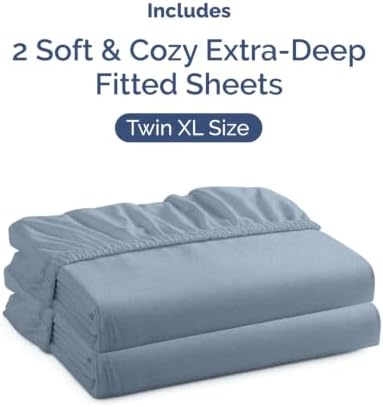 CGK Linens 2 Pack Extra Deep Twin XL Fitted Sheets - Image 4
