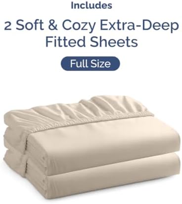 CGK Linens 2 Pack Extra Deep Full Fitted Sheets - Image 4