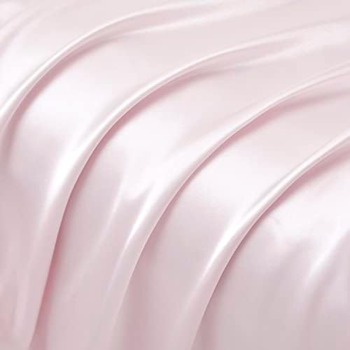 Blush Pink Satin Ruffled Pillow Cases - Image 5