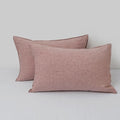 CHUFFED Linen Pillow Cases 2 Pack 100% Linen Standard Pillowcases, Breathable by Chuffed