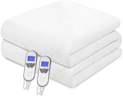 Bwarm Premium Multi-Zone Electric Heated Mattress Pad Queen Size, Dual - Image 2