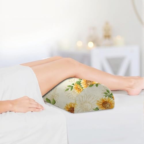 Knee Pillow for Back Sleeping – Half Moon Bolster Pillow for Under Knee While - Image 5