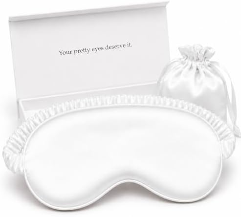 Silk Sleep Mask Light Blocking Luxury 100% Mulberry 19mm Silk Eye Mask Eye by YanserSelection