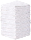Towel and Linen Mart 100% Cotton - 24 PK Wash Cloth Set - White Color Flannel Face Cloths, Highly Absorbent and Soft Feel Fingertip Towels (White, Pack of 24) by T+%26+L+Towel+and+Linen+Mart