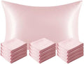 NTBAY 12 Pack Satin King Pillowcases by NTBAY