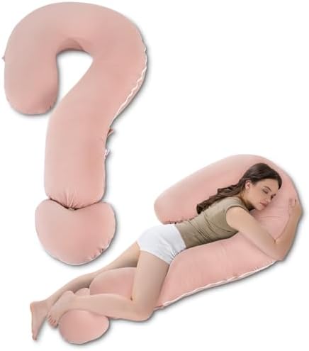 Meiz Question Mark Body Pillow for Adults, Cooling Full Body Support Pillow for by Meiz