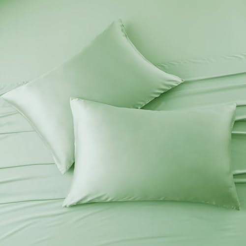 4 Pack Cooling Pillow Cases, Viscose Derived from Bamboo Pillow Protectors King - Image 5