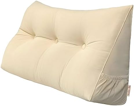 Peachwell Handmade Headboard Pillow- Triangular Wedge Support Large Bolster by PEACHWELL