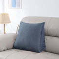 Triangular Reading Pillow with Side Pocket, Backrest Support Cushion by Unknown