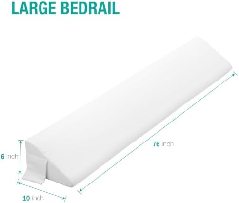 Vekkia King Bed Wedge Pillow for Headboard Gap, Bed Gap Filler 76"x10"x6" - Image 2