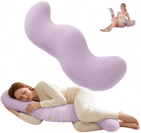 Pea Pod Body Pillow for Side Sleepers, S-Shaped Cooling Full Body Pillow by Unknown
