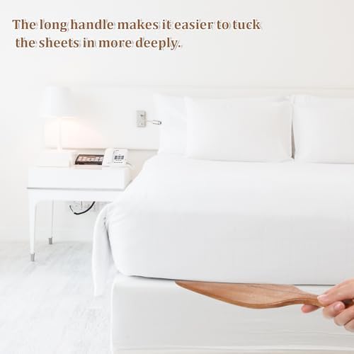 Mattress Lifter Bed Sheet Tool, Wooden Mattress Tucker Paddle Bed Making Tool - Image 3