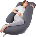 Cooling Pregnancy Pillows for Sleeping, Dark Grey by SASTTIE