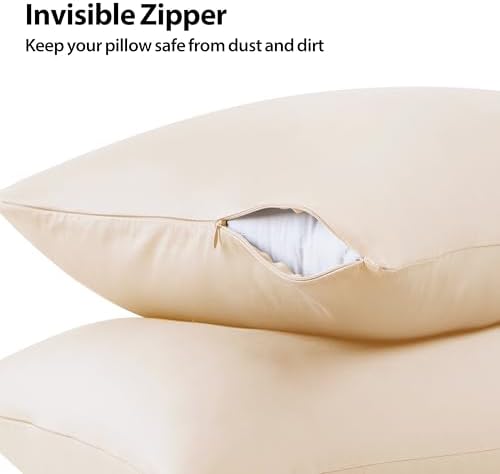 100% Cotton Zippered Pillow Protectors King Size - Image 3