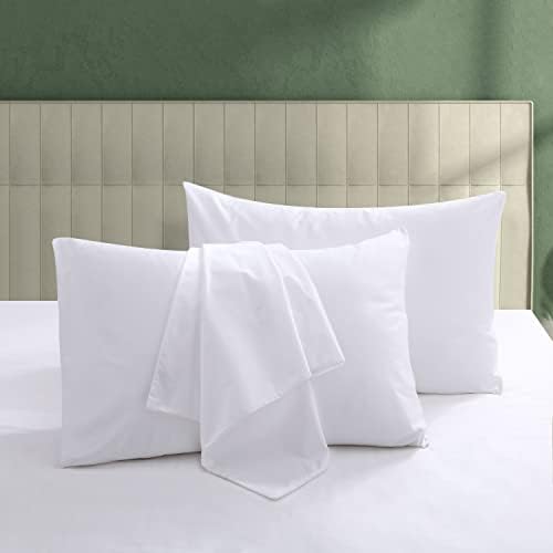 100% Egyptian Cotton Pillow Protectors Set of 2 King Size by ShunjieHome