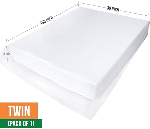 Twin Mattress Bag for Moving, Storage & Disposal, 2 Mil Thick - Image 2