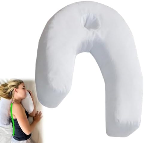 J-Shaped Side Sleeping Pillow by Unknown