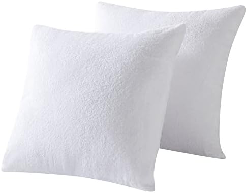 Waterproof Down Feather Proof Pillow Protectors 18x18 Pack of 2 by Kingnex