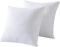 Waterproof Down Feather Proof Pillow Protectors 16x16 Pack of 2 by Kingnex