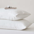 JELLYMONI 100% Washed Cotton Pillowcases, Envelope Closure 2-Pack by JELLYMONI