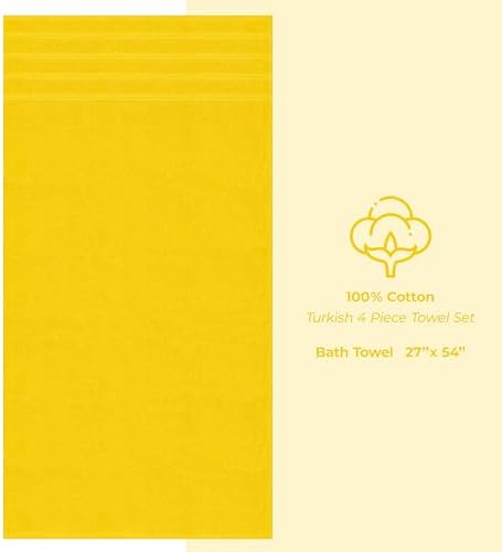 American Soft Linen 100% Cotton Luxury Turkish Towels, 4 PC Bath Towel Set - Image 4