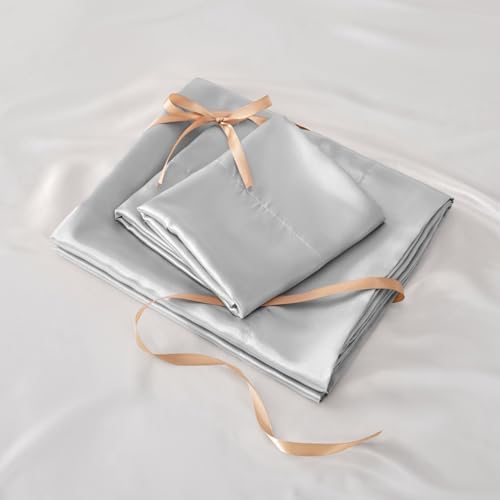 BEDELITE Satin Sheets King Size Bed Set, 4 Pieces - Image 6