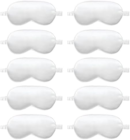 10 Pack Sleep Mask, Silk Eye Mask, by QISEQIRO