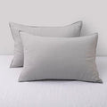 CHUFFED Linen Pillowcases 2 Pack 100% Linen Standard Pillow Cases, Breathable by Chuffed