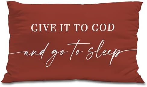 Knibeo Give It to God and Go to Sleep, Decorative Pillows Covers by Knibeo