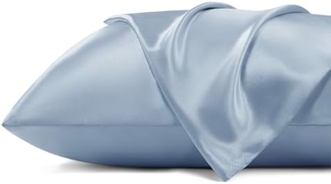 Bedsure Satin Pillowcase with Zipper, King Pillow Cases Set of 2 - Image 6