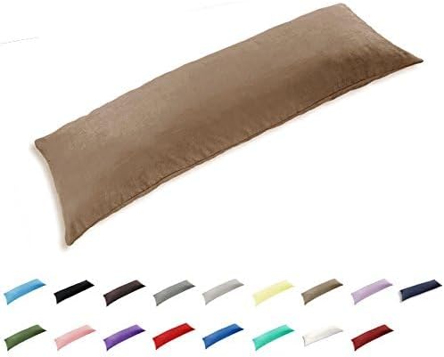 TAOSON 100% Cotton 300 Thread Count Body Pillow Cover Pillowcase Pillow - Image 2