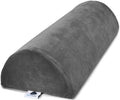 Knee Pillow for Back Sleeping | Large Half Moon Bolster Pillow for Legs by AllSettHealth