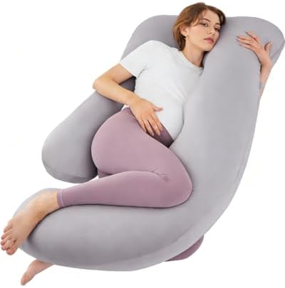 ZZZhen Pregnancy Pillow for Sleeping, G Shaped Maternity Pillow by ZZZhen