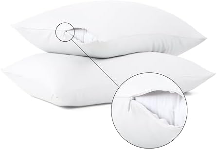 100% Cotton Zippered Pillow Protectors Standard Size - Image 6