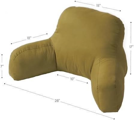 Greendale Home Fashions Cotton Duck Bed Rest Reading Pillow - Image 5