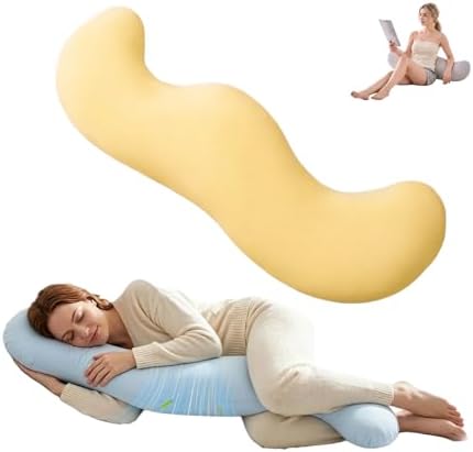 Pea Pod Body Pillow for Side Sleepers, S-Shaped Cooling Full Body Pillow by Unknown