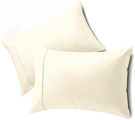 QUEENSBAY Queen Pillow Cases Set of 2, Microfiber Cooling Pillowcases, Soft by Queensbay