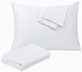 100% Egyptian Cotton Queen Size Pillow Protectors by ShunjieHome