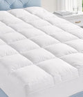 Fracho King Cotton Mattress Topper, Extra Thick Pillow Top Mattress Pad by FrachoLLC